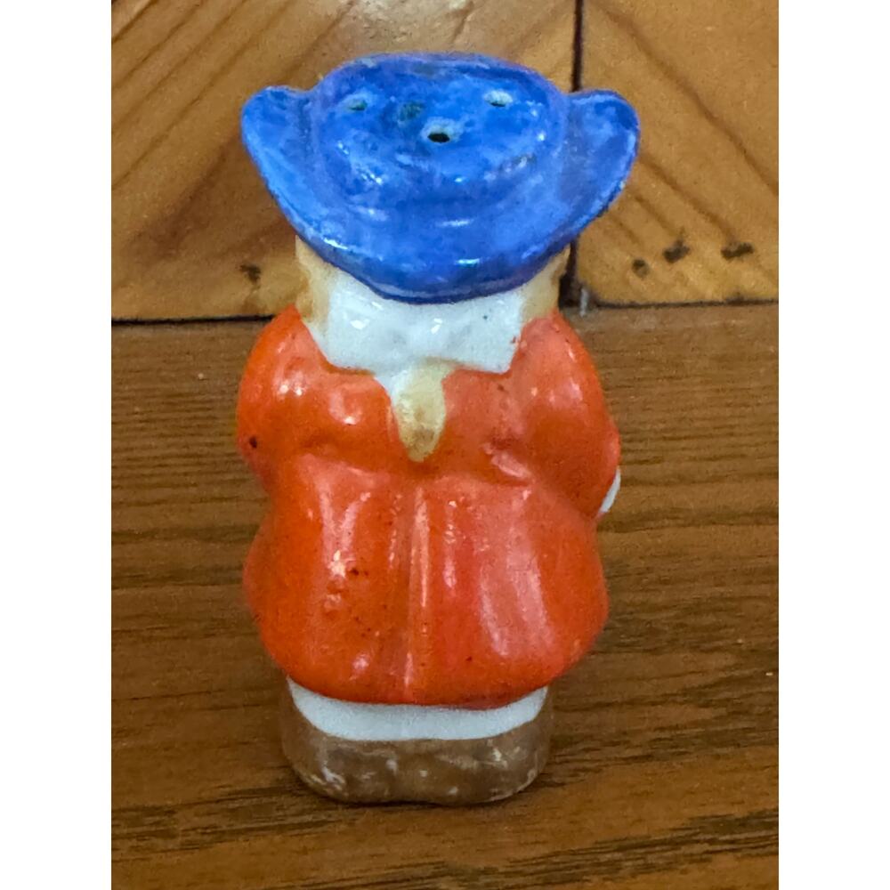 Vintage Made in Japan Colonial Boy Figural Salt Pepper Shaker Single - Picture 4 of 6